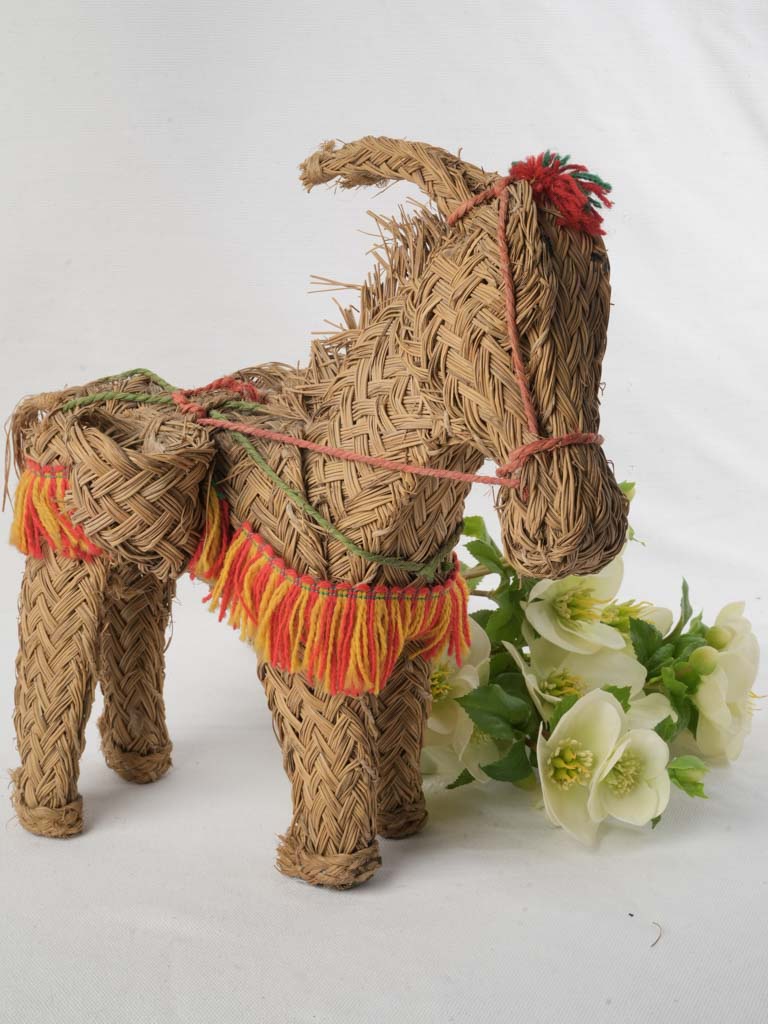 Vintage mid-century folk art donkey