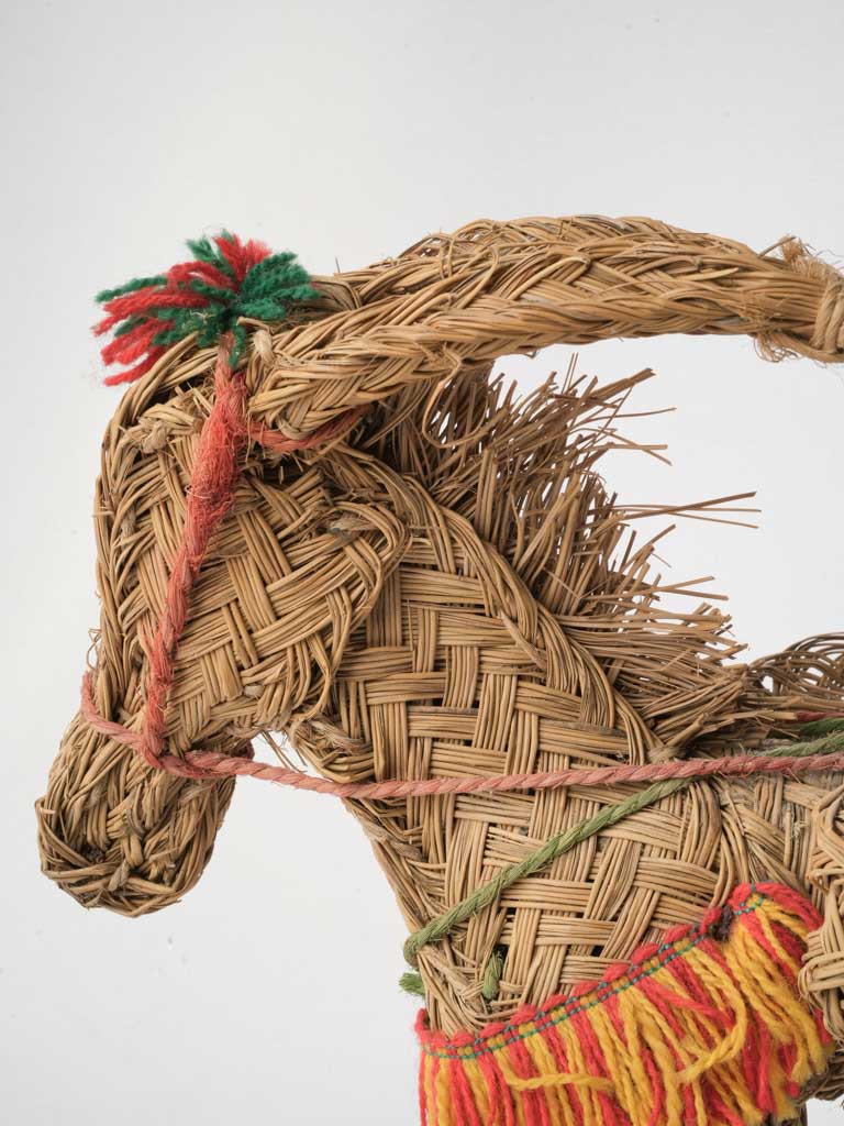 Traditional Spanish rustic donkey sculpture