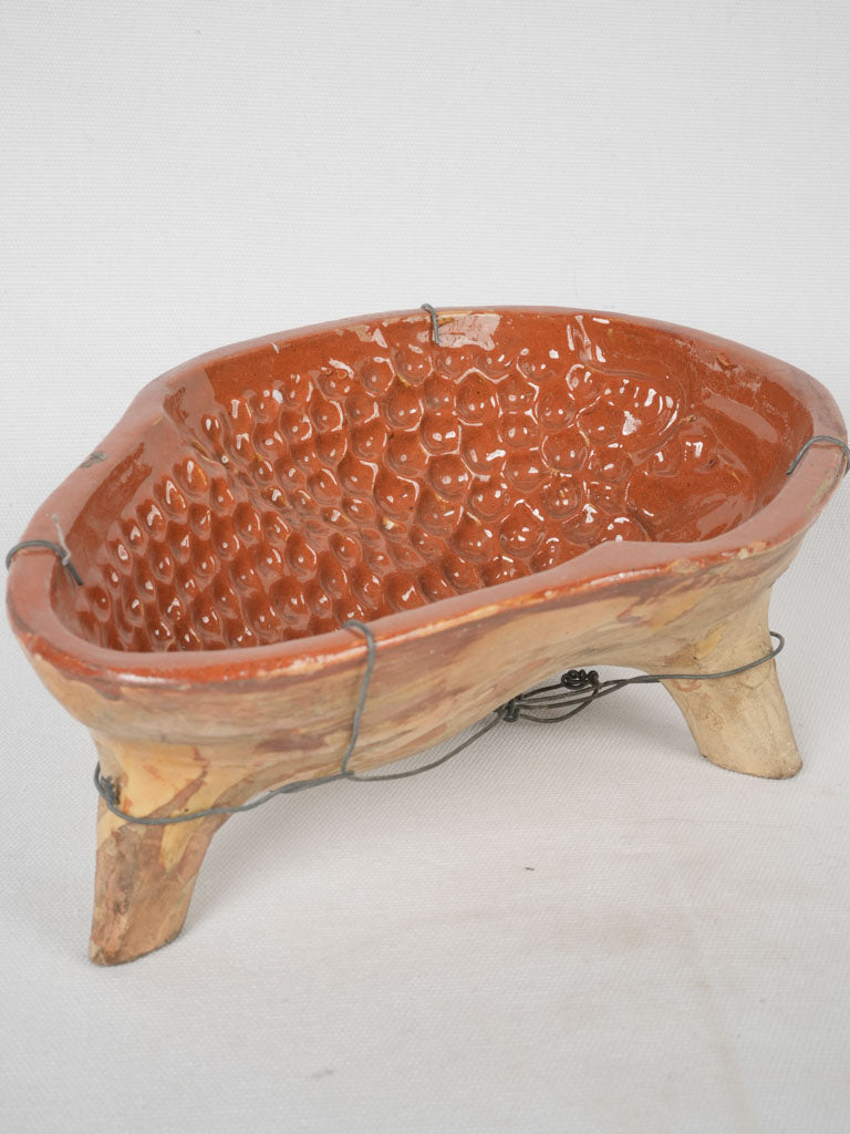 Antique terracotta Gugelhupf cake Mold