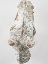 Antique French horse head sculpture - wooden 12½"