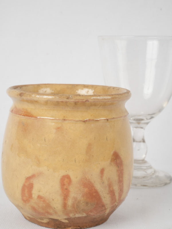 Vintage ocher splash Provence pottery