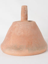 19th century French terracotta funnel for olive oil 9¾"