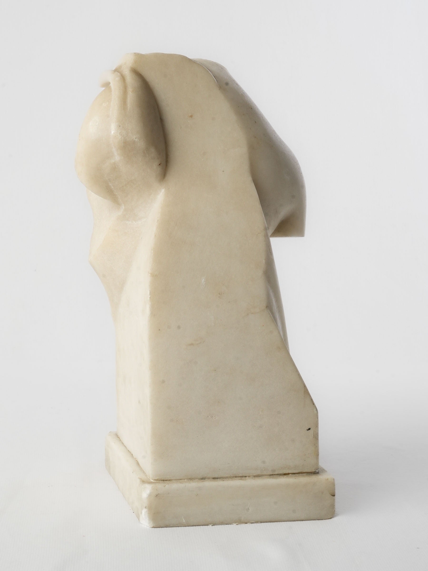 19th Century Carrara Marble Fragmentary Bust after the Capuan Psyche - 11¾"