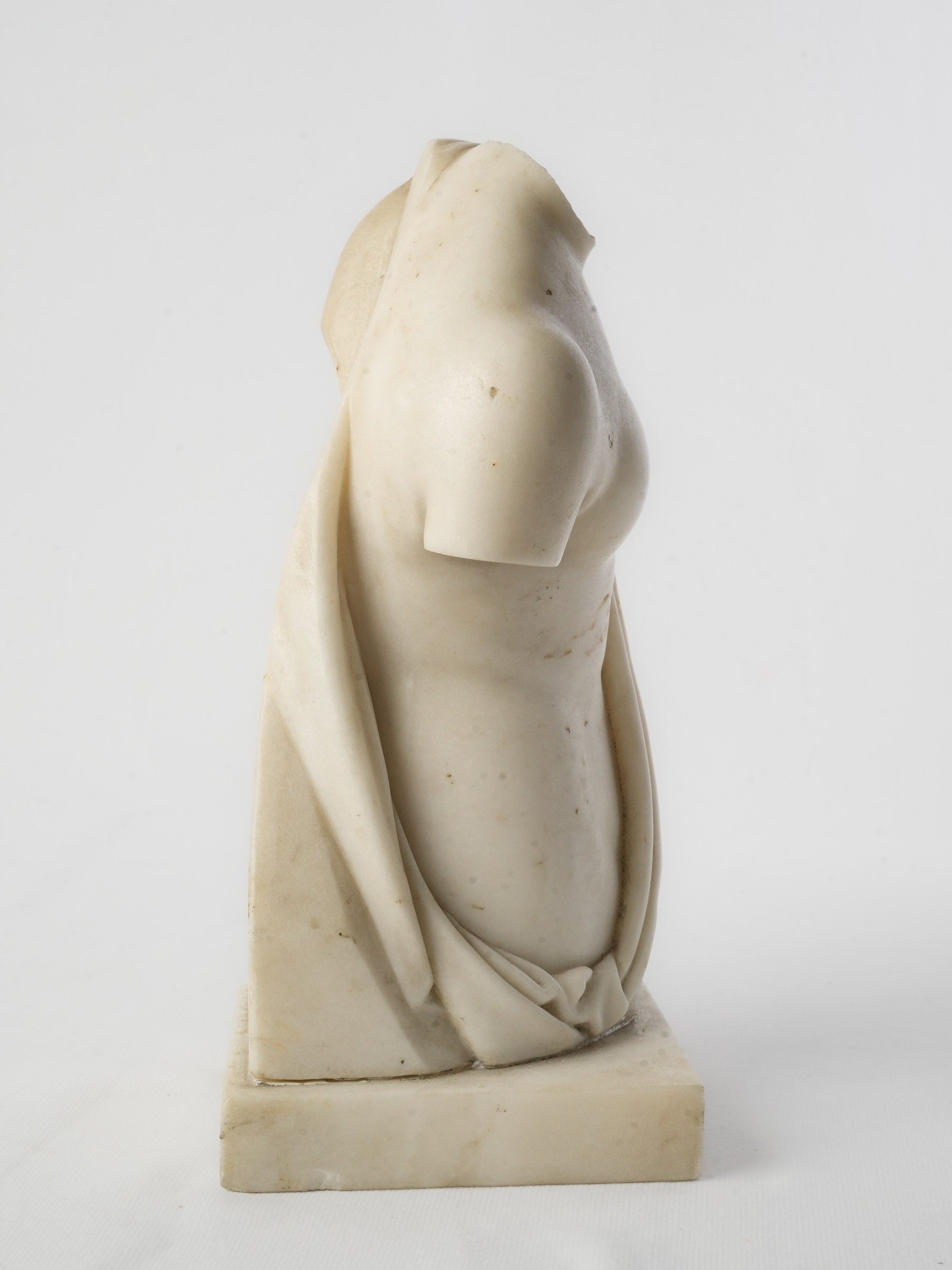 19th Century Carrara Marble Fragmentary Bust after the Capuan Psyche - 11¾"