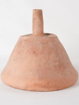 19th century French terracotta funnel for olive oil 9¾"