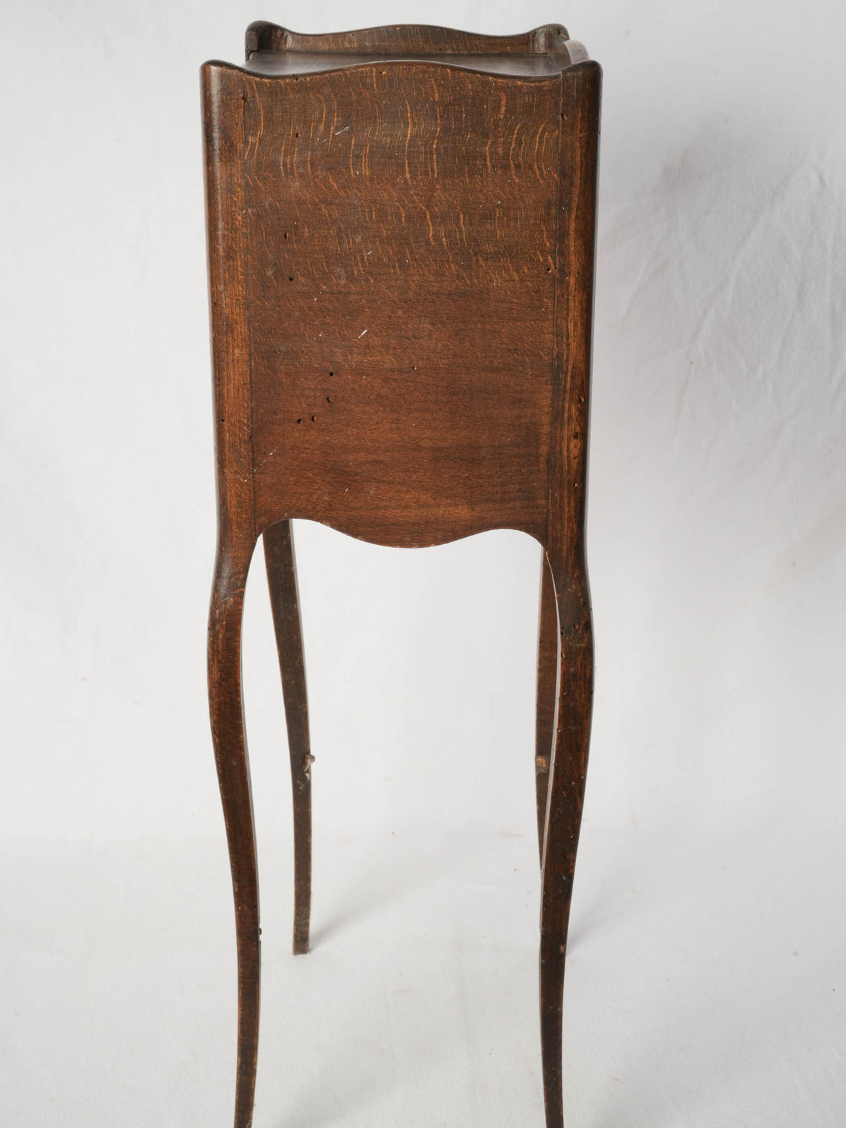 Antique French Walnut Nightstand w/ Three Drawers