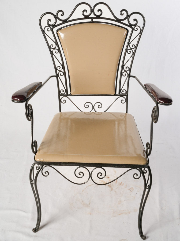 Sleek black finish chair