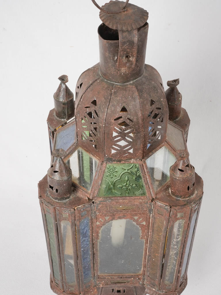 Retro unlit Moroccan lantern style