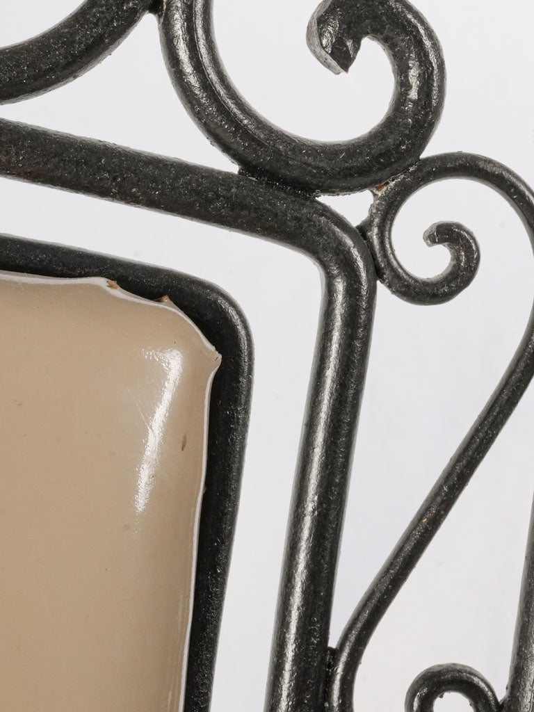 Glossy ivory upholstery chair