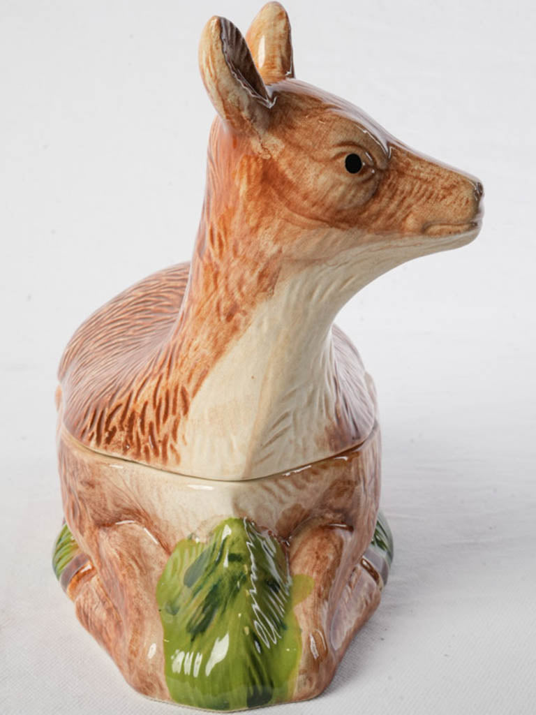 Mid-century animal-shaped ceramic dish  