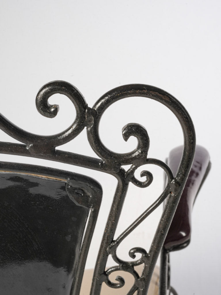 Playful curled scrollwork chair
