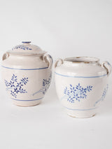 2 blue & white pots - Martres-Toulosane