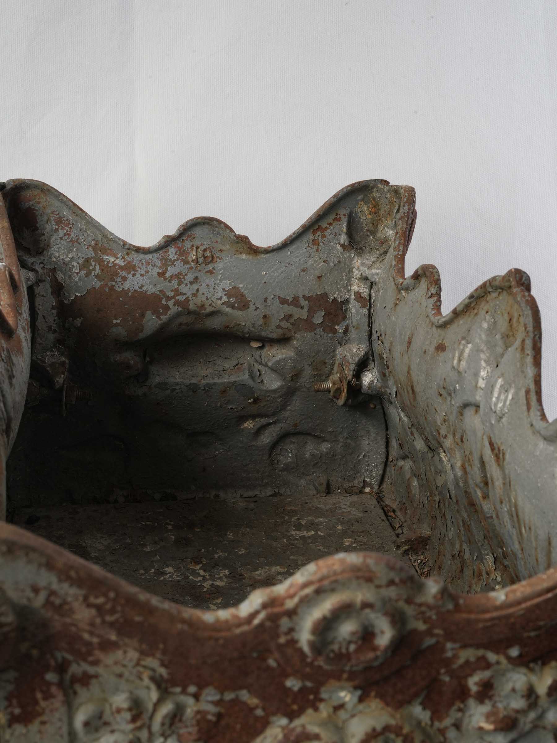 Rustic French iron jardinieres  