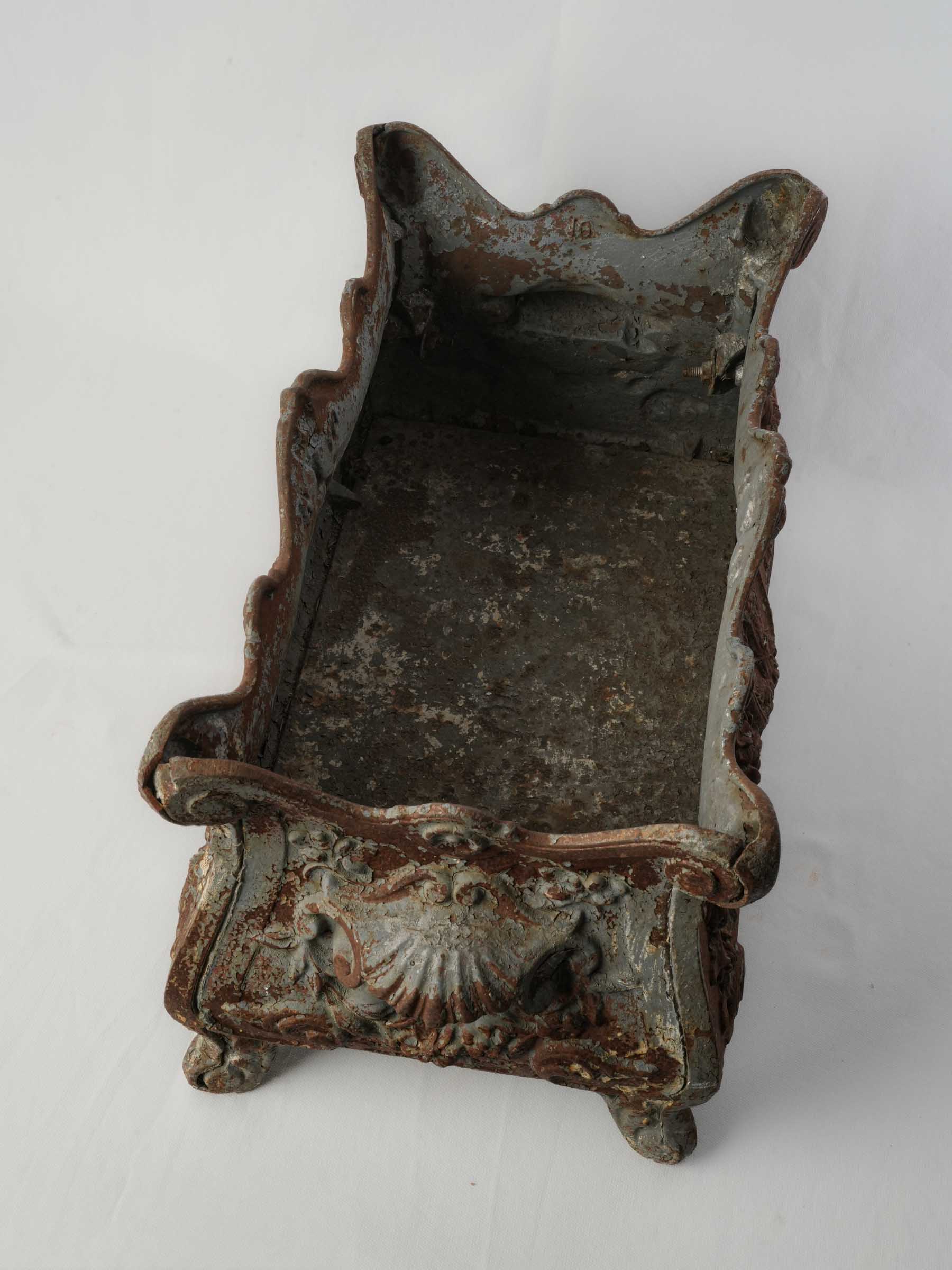 Distinctive cast iron French urns  