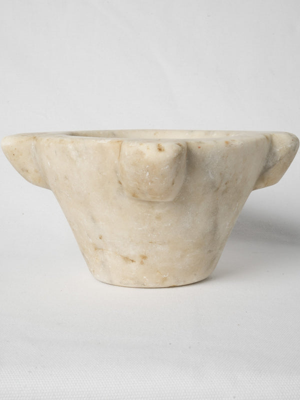 Aged French marble pestle and mortar