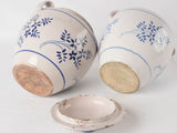 2 blue & white pots - Martres-Toulosane