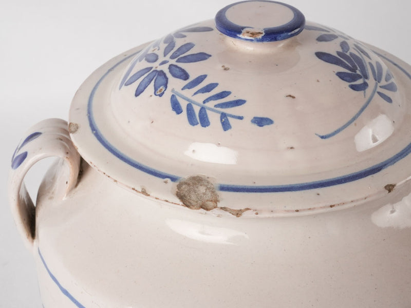 2 blue & white pots - Martres-Toulosane