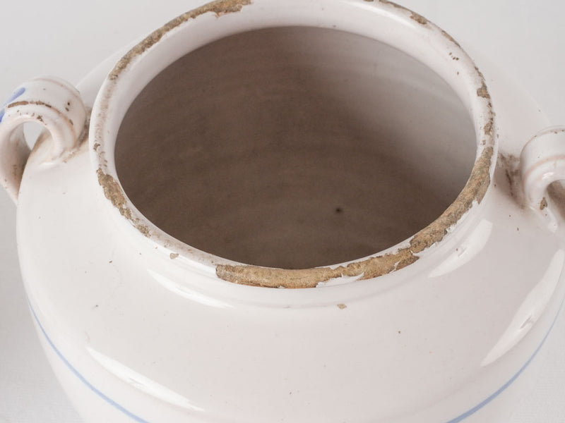 2 blue & white pots - Martres-Toulosane