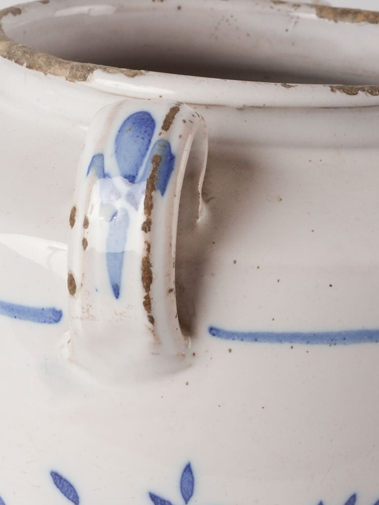 2 blue & white pots - Martres-Toulosane