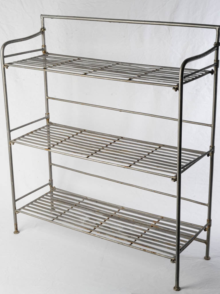 Industrial steel slatted shelving unit  