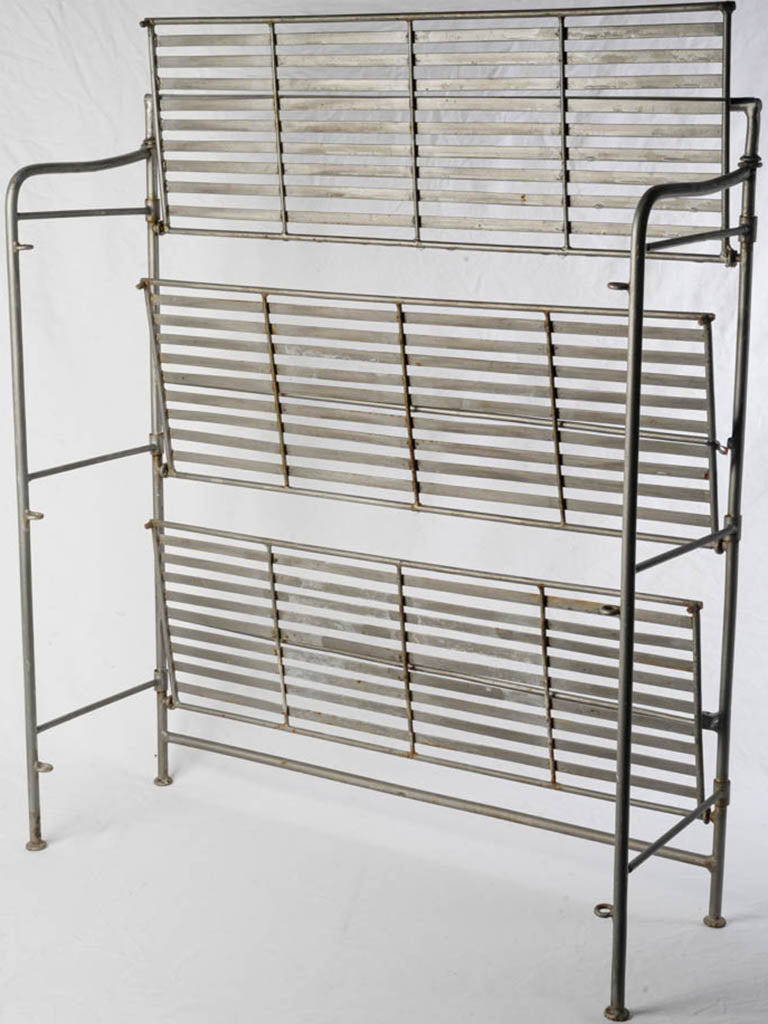 Elegant folding galvanized storage rack  