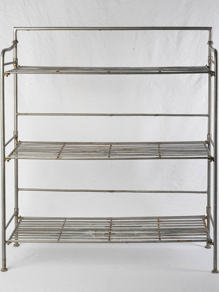 Retro patina metal baker's rack  