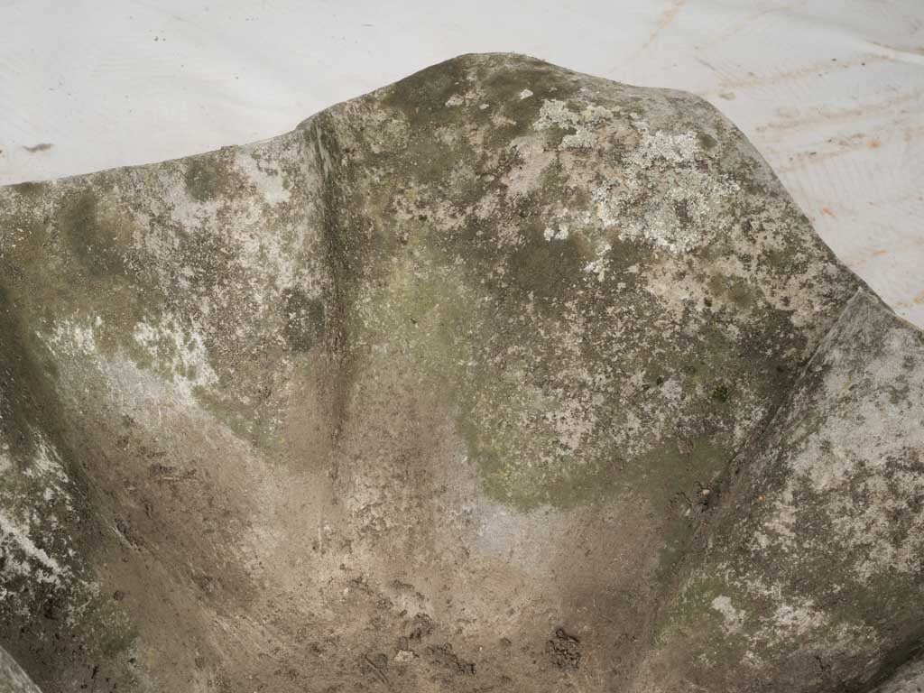 Natural patina vintage fiber cement planters