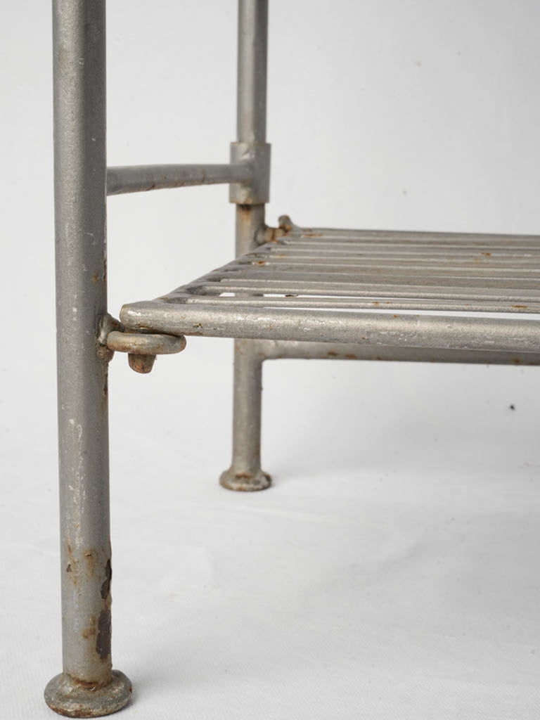 Antique farmhouse folding storage rack  