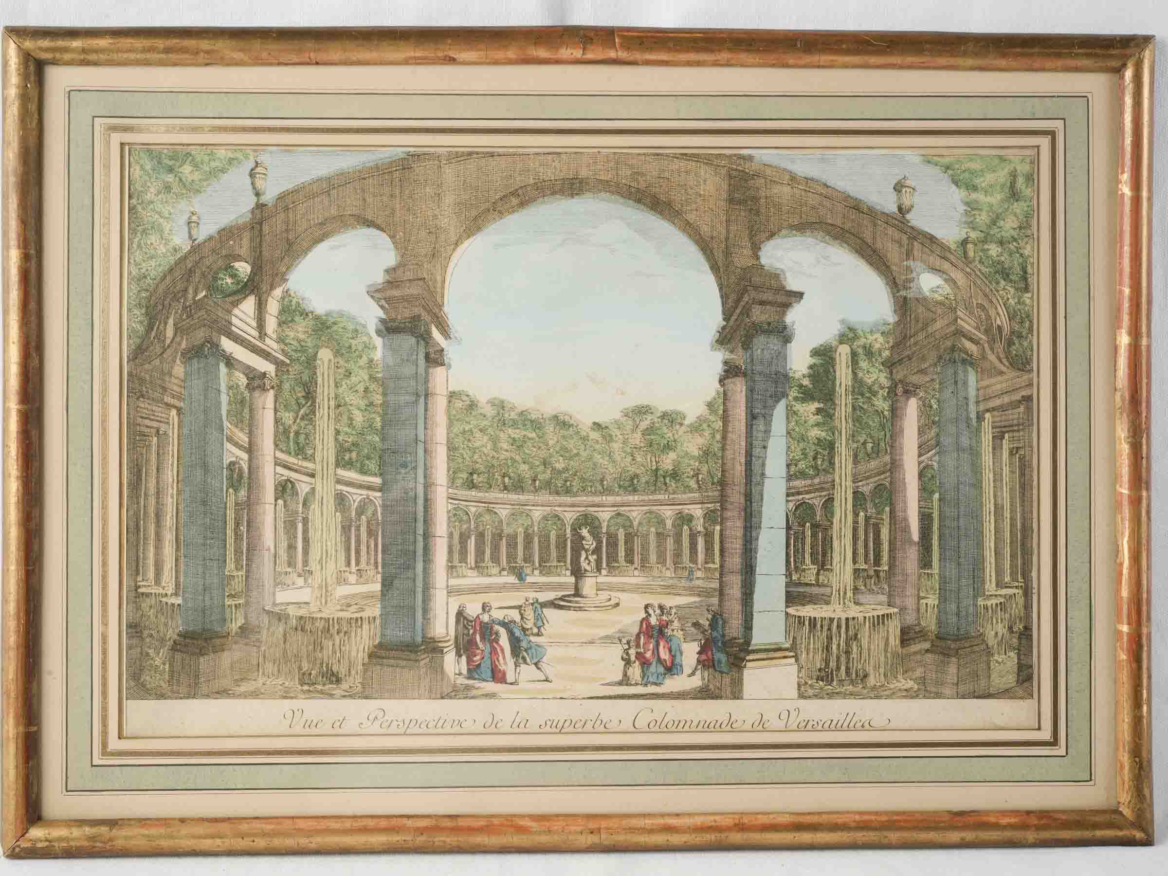 Elegant Watercolor Enhanced Engraving  
