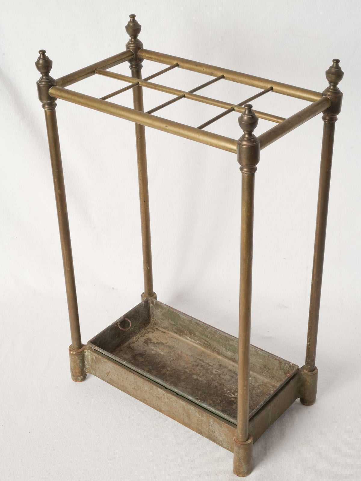 Brass Umbrella Stand with Removable Drip Tray