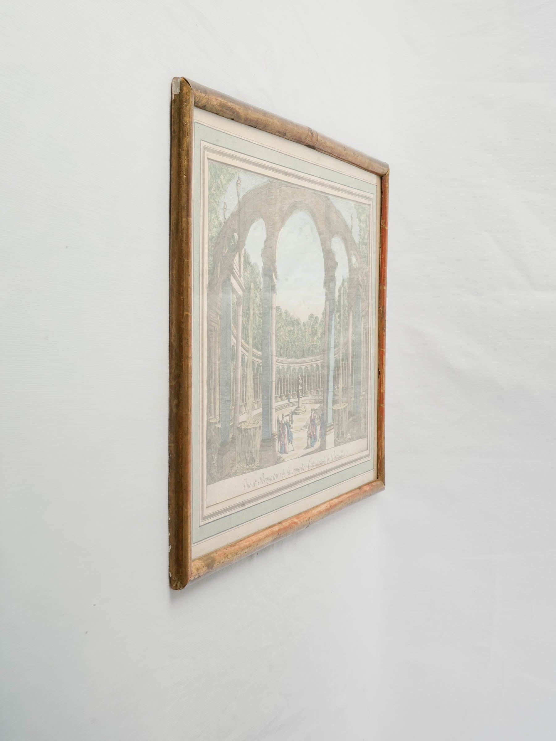 Historical French Garden Scene  