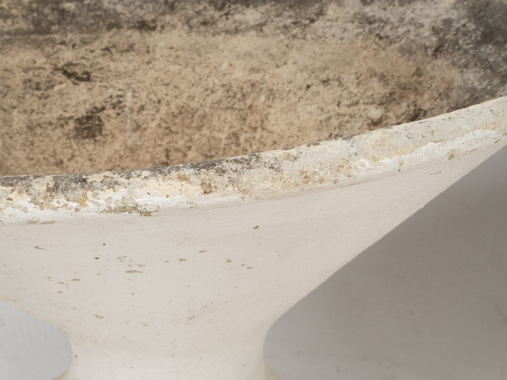 Vintage, angled Willy Guhl fiber cement planters