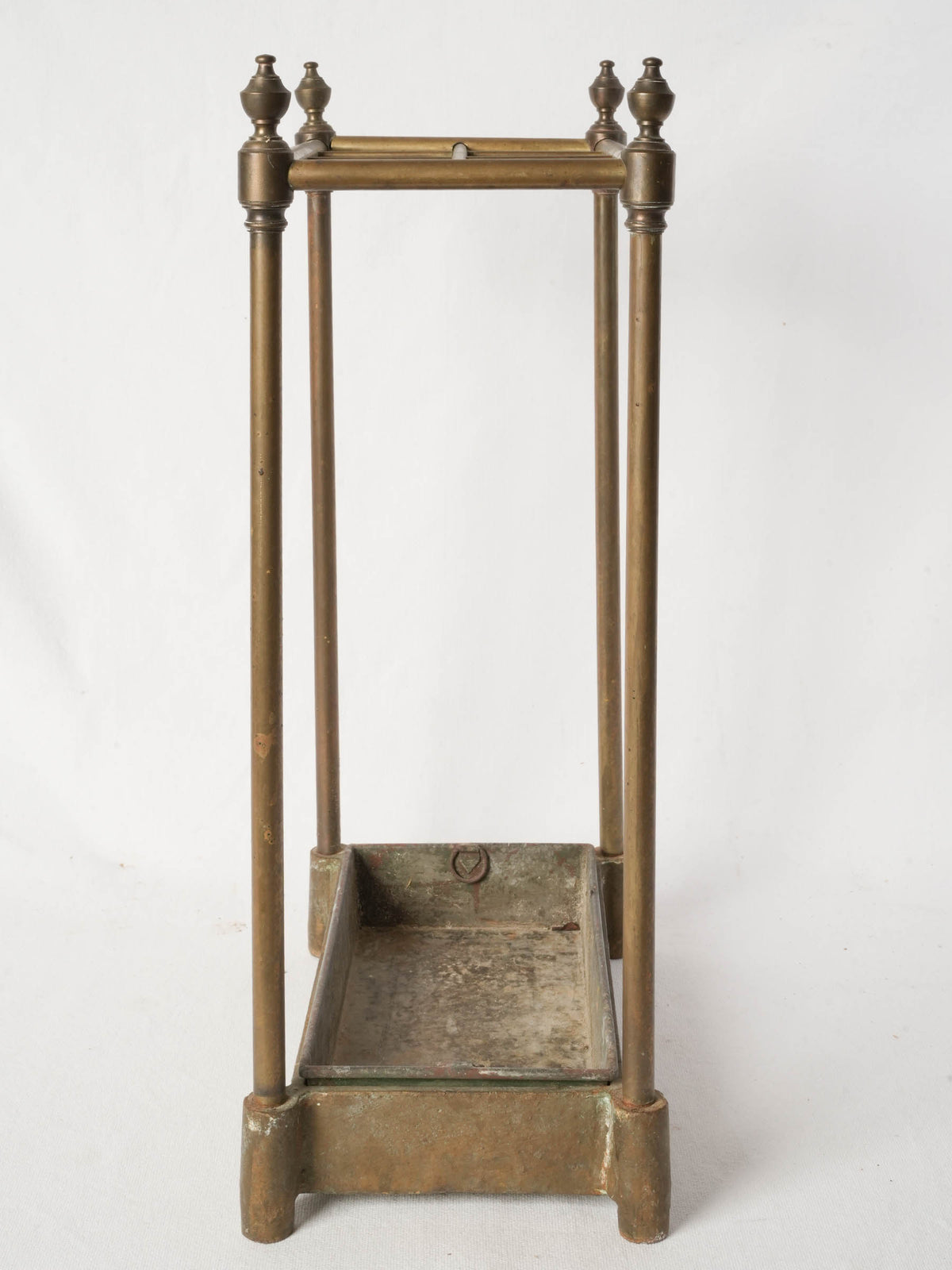 Brass Umbrella Stand with Removable Drip Tray