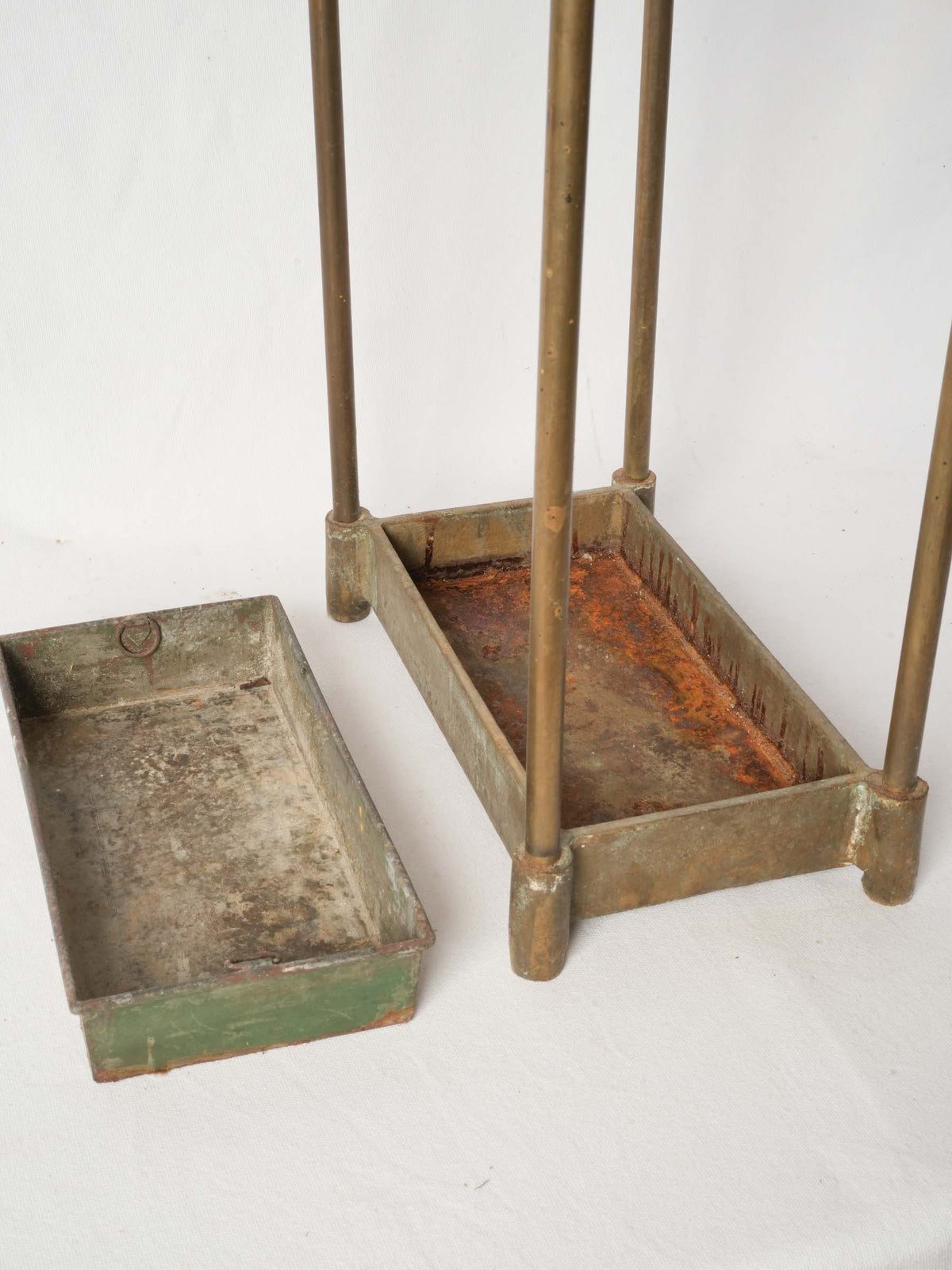Brass Umbrella Stand with Removable Drip Tray