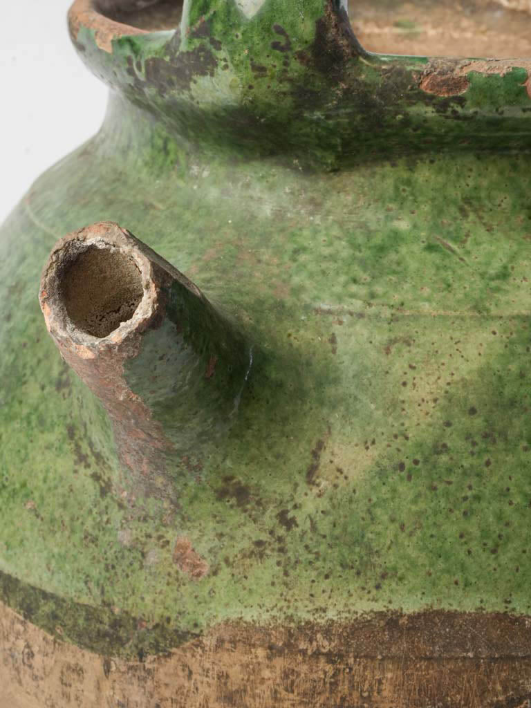 Vintage handcrafted pottery water container  