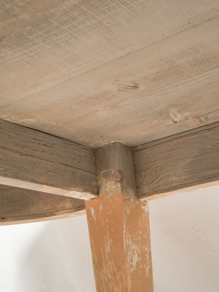 Ocher and beige farmhouse dining table