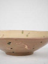 Handcrafted antique earthenware berry bowl