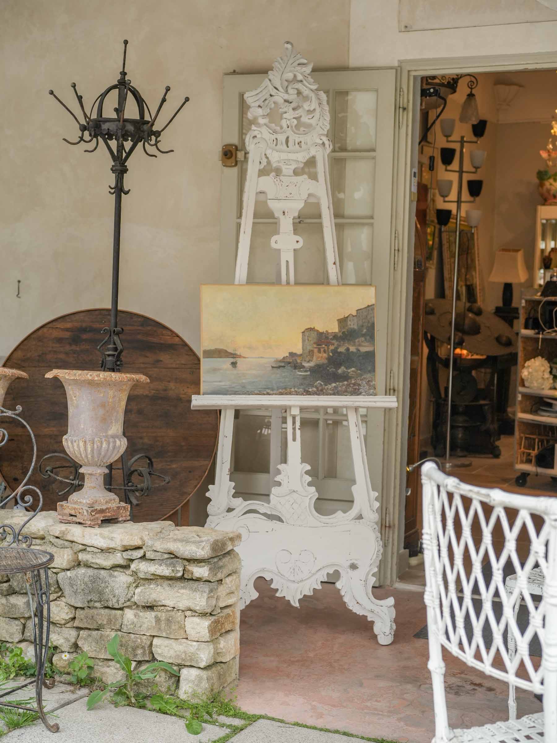 Serene Italian Riviera art piece  