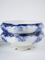 19th century classic blue flower plates