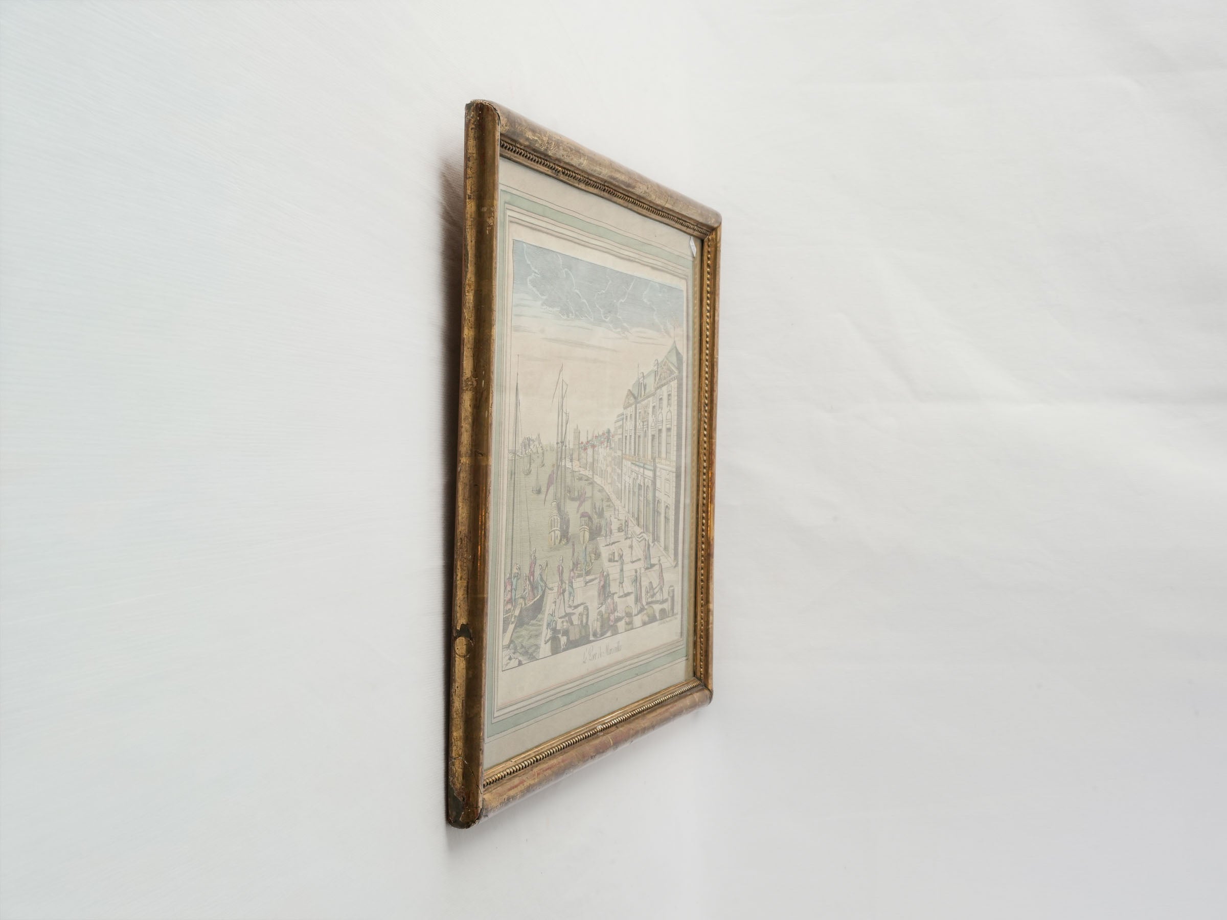 Classic neoclassical Marseille illustration