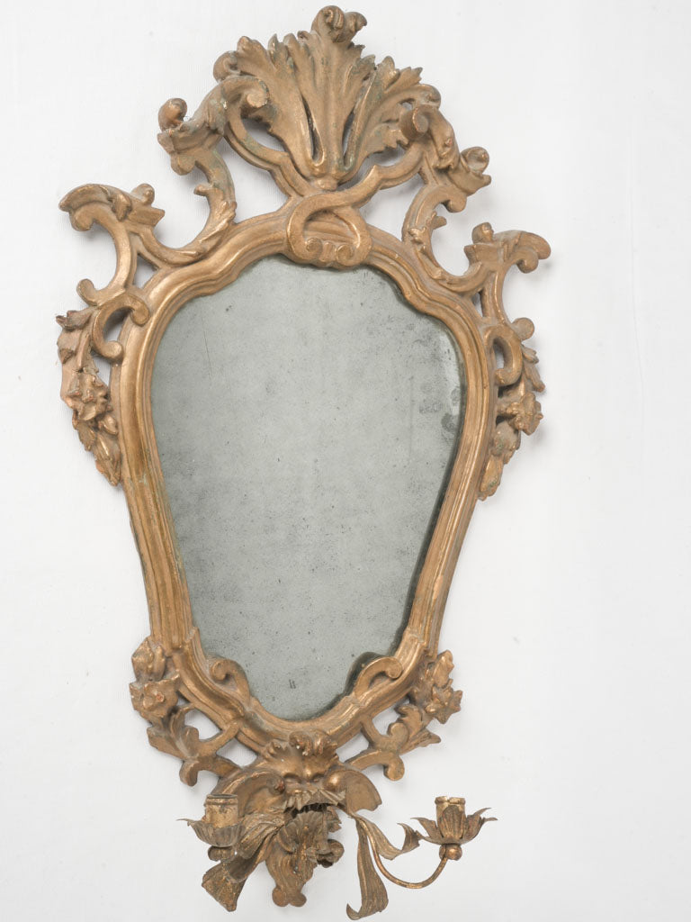 Rare 18th-century candle wall sconces