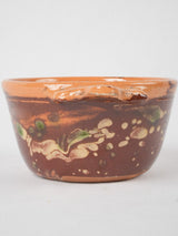 Collectible early-century earthenware broth bowl