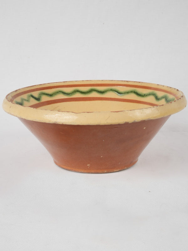 Antique Savoie ceramic fruit bowl