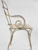 Dainty French patina garden chair