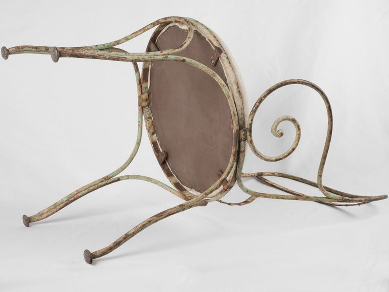 19th-century iron summer garden chair