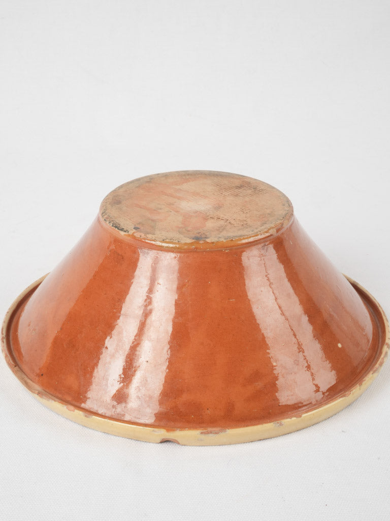 Provincial French glazed pottery bowl