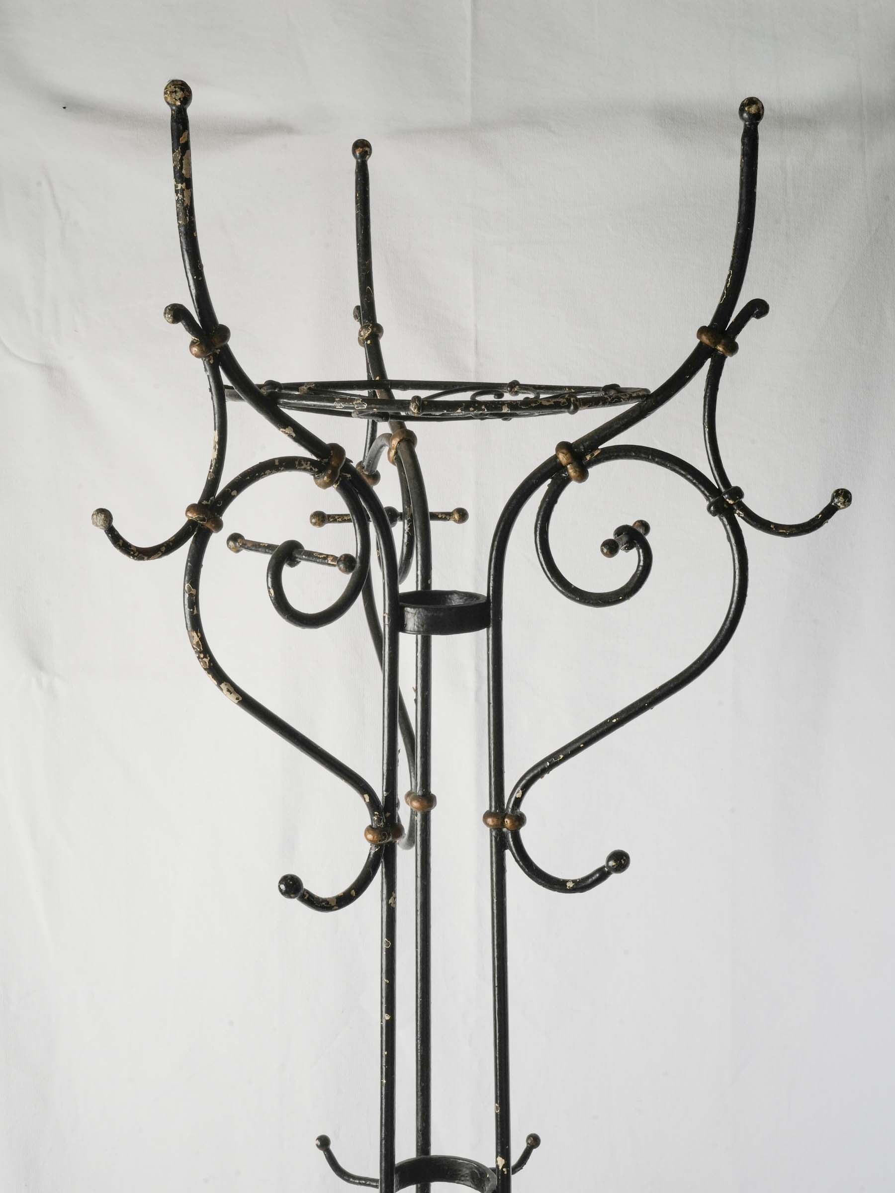 Historical ornate coat and hat stand  