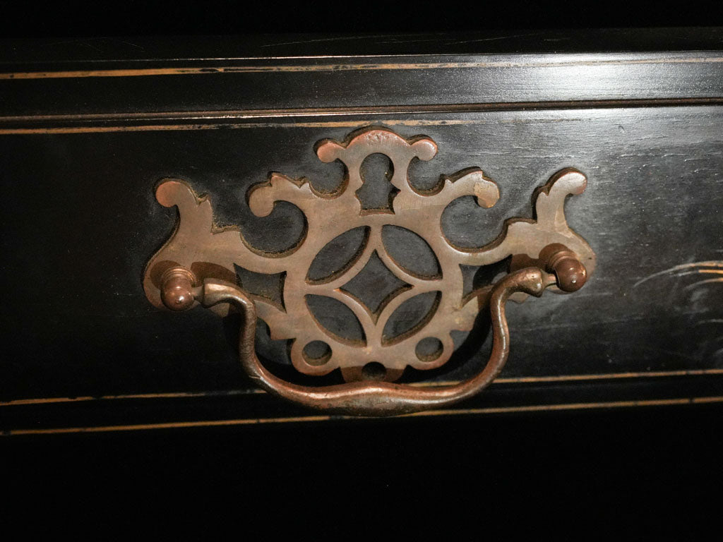 Delicate Gold-Embellished Console