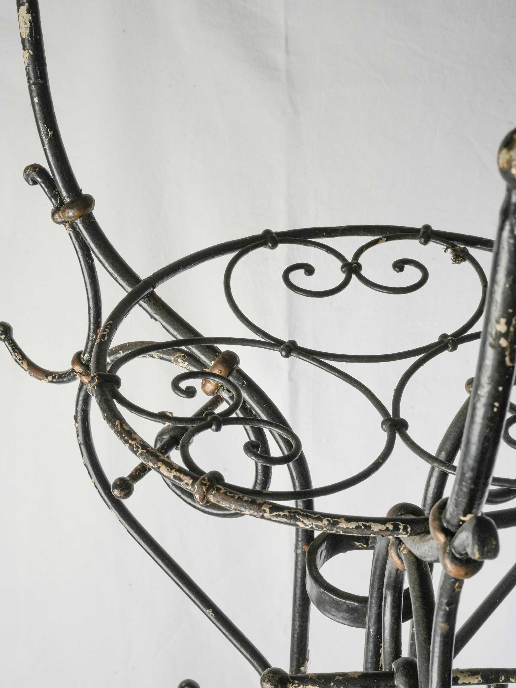 Decorative French wrought iron holder  