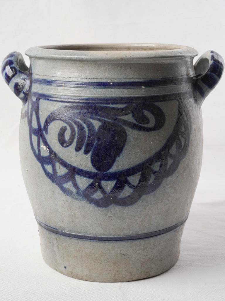 Antique Alsatian stoneware storage jar